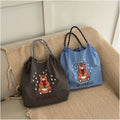 Qetesh Tote Bag Designer Custom Embroidery Nylon Fashion Beach and Suitcases Handle Recycled Plastic New Style Shopping Bag