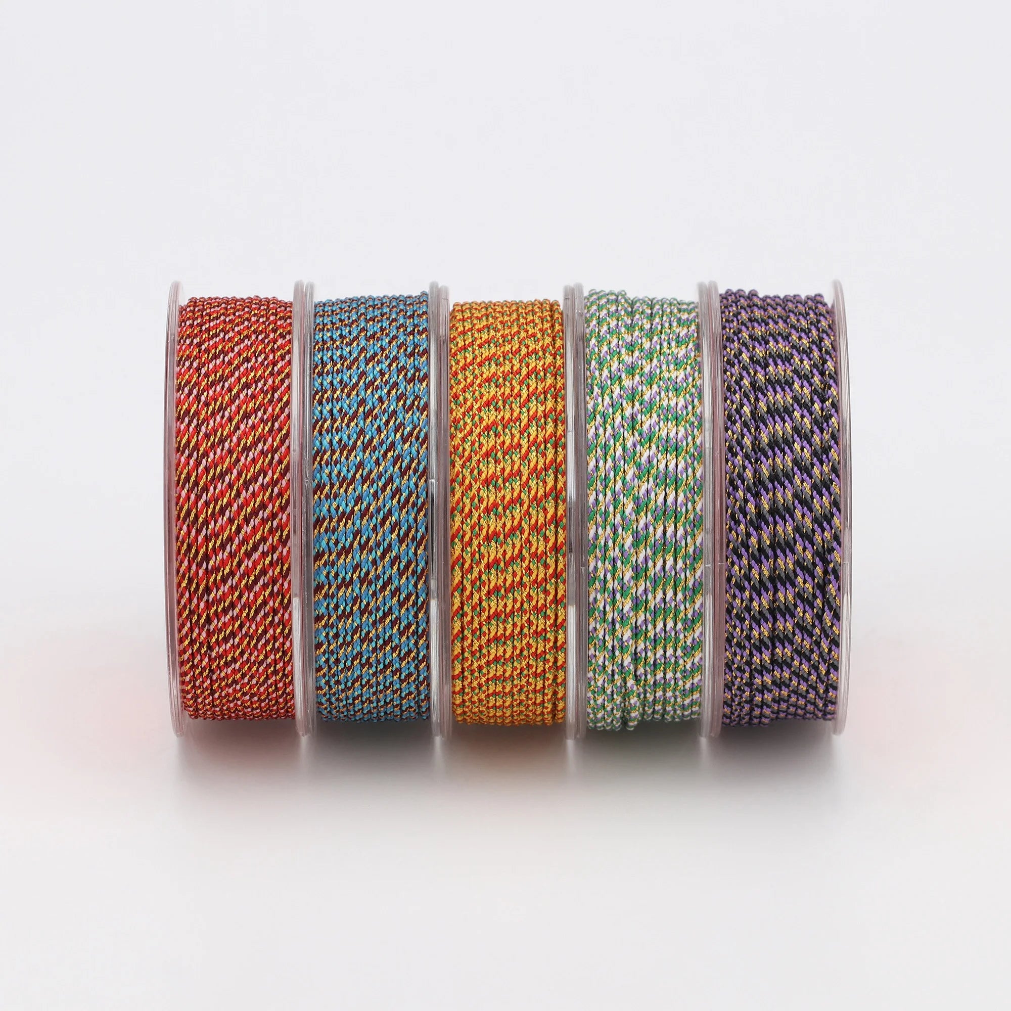 1.2mm Jewelry Cord Braided Lanyard Polyester Thread Jewelry Accessories Bracelet Necklace Material Golden Colors