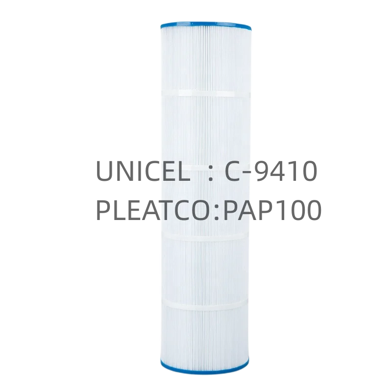 Pleatco PAP100 Compatible 100sqft Pool Filter Cartridge 5.88\"OT 6\"OB 10.06\"D 23.88\"L 4oz