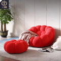Roche Bobois Bubble comfort Round Lazy Single Sofa Chair Luxury Arm Red Accent Chairs Furniture Living Room Modern