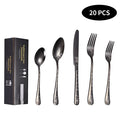 Dropshipping 20 Piece Silverware Flatware Cutlery Set Stainless Steel Utensils Service Set for 4 Dishwasher Safe