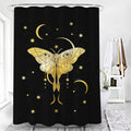 Black Tarot Snake Butterfly Printed Shower Curtain Animal Polyester Fabric Bath Curtain for Bathroom Decoration