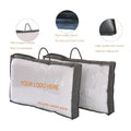 Customized NonWoven PVC clear Zipper Quilt Storage Bag Duvet Pillow Carry Bag With Handle