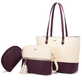 Factory Top Sale LOVEVOOK Custom Famous Designer Brands 3pc Ladies Handbags Sets Large Tote Hand Bags Women Handbags and Purse