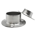 Stainless Steel Floor Round Wall Flange Curtain Rod Bracket Metal Flanged Pipe Fittings Wardrobe Tube Hardware Accessories
