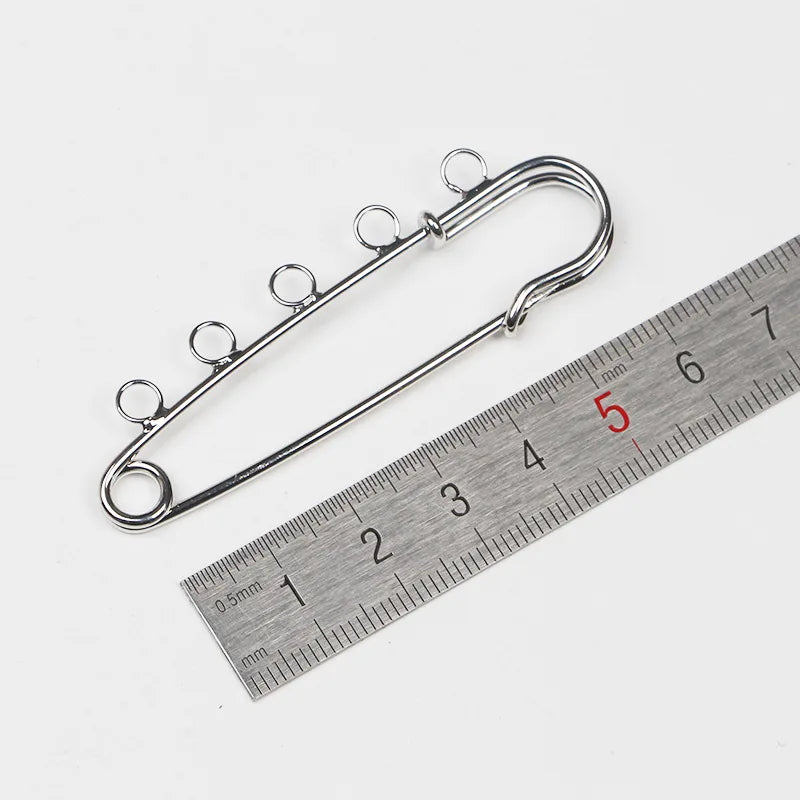 3 Turns 5 6 7cm Nickel White K Ancient Bronze Imitation Gold Safety Brooch Brooch Wound Iron Wire Jewelry Accessories