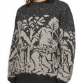 2026 Custom Men's Heavy Weight Jacquard Crewneck Winter Pullover Breathable Knit 100% Cotton Sweater Custom Knitwear