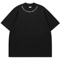 Black Wholesale Over Size Wash Empty T-shirts Cropped Box Fit Unisex Custom logo 160 Gsm Costume t Shirt Printing