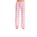 Manufacturer Wholesale Women Solid Color Buffalo Plaid Pajama Pants Sleepwear With Pockets