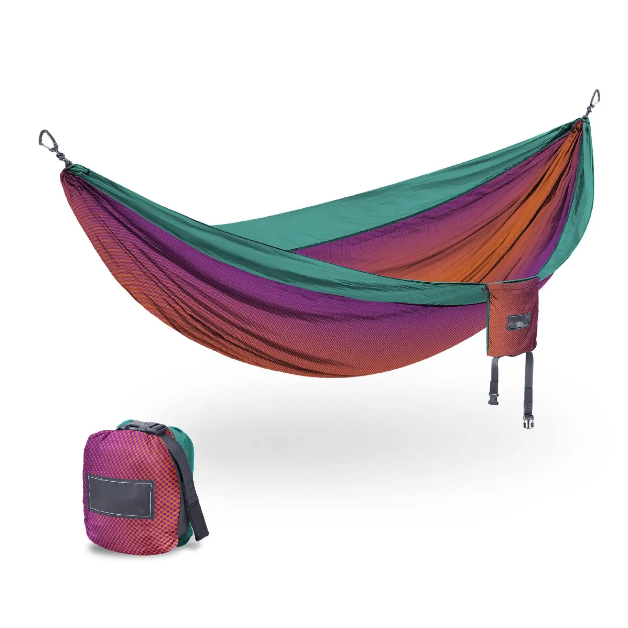 Nylon Parachute Hammock for Camping Lightweight Versatile Use in Bedroom Living Room Park Hotel School for Outdoor Relaxation