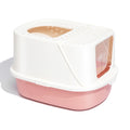 PAKEWAY 2024 New Ark Cat Litter Box Self Cleaning Cat Toilet Hooded Eco-friendly Large Space Cat Litter Tray