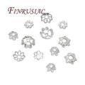 50 Pcs Silver Plated Spacer Bead Caps DIY Jewelry Making Supplies Accessories for Flower Caps Jewelry Findings Components