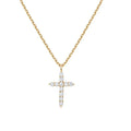 Personalized Creative Cross Necklace Fashion Jewelry Diamond Inlaid Alloy Zircon Necklace