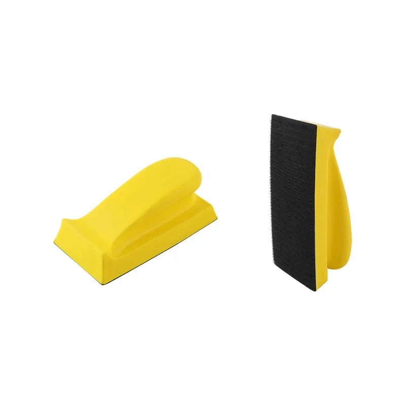 5" Hook and Loop Foam Hand Sanding Block - Detail Handle Sanding Tools Abrasive Pad
