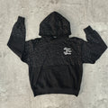 US Free Tax OEM Y2k Streetwear Custom Rhinestone Vintage  Screen Print Reflective Stripe Pullover Hoodie for Men