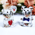 Wholesale Crystal Wedding Children Birthday Holiday Promotion Gifts Cute Bear Statue Souvenir Crystal Animal Crafts