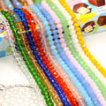 Wholesale Crystal Beads Two Hole 3 4 6 8 10mm Clear Glass Round Beads for Jewelry Making Garment