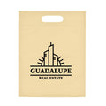 Custom Logo Die Cut Handle Reusable Non-Woven Silk Screen Printed Tradeshow Bag Stylish Letter Pattern Design for Pillow Use
