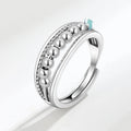 X168 Wholesale Adjustable Spinner Fidget Rotating Ring Fashion Anti-anxiety Anti Stress Rotating Finger Rings Jewelry