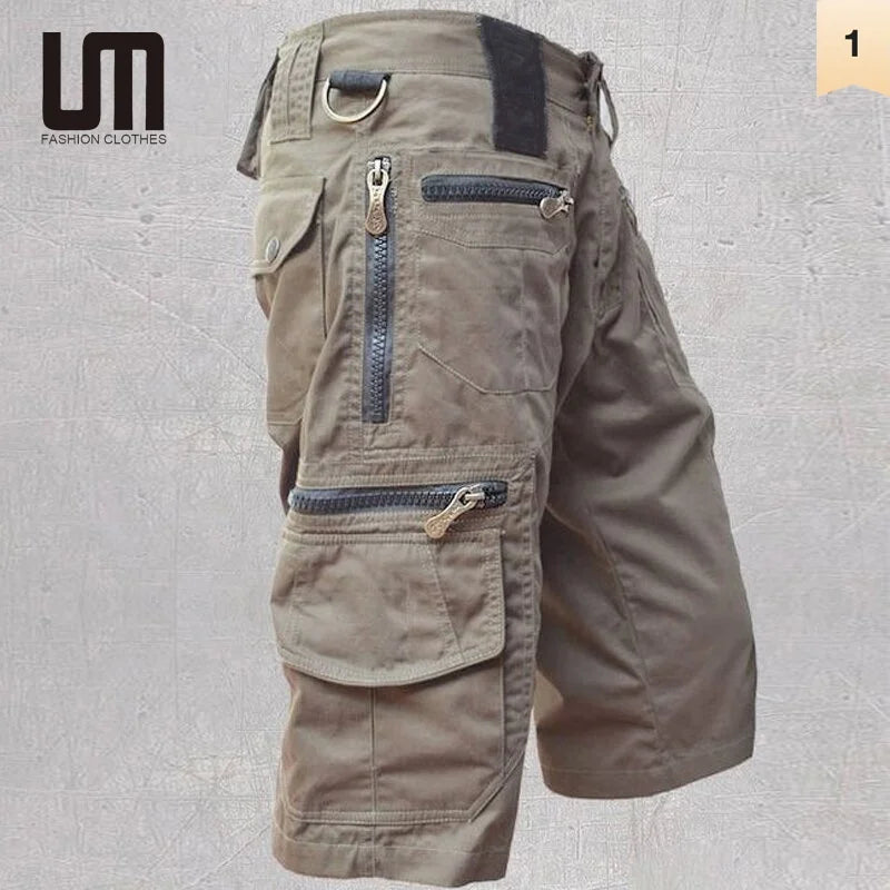 Liu Ming Custom Logo Summer New Trend Men Casual Breathable Pocket Hiking Joggers Overalls Plus Size Cargo Shorts