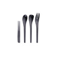 Luxury Vintage Hammered Black Stainless Steel Flatware Set Unique Style Small Forks Spoons Restaurant Use Wedding Dessert