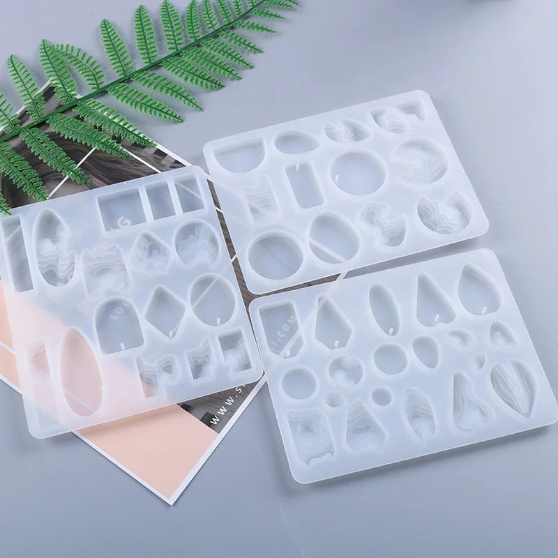 Island Resin Molds Ocean Style Jewelry Silicone Molds for Pendant Necklace