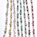 Fashional Silver Base Dense Claw Glass Sew on Rhinestones Cup Chain Rhinestone Trim for Beauty Accessories