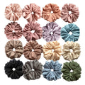 Multicolor extra Large Xxl Big Oversized Soft Hair Accessories Fluffy Scrunchy Hijab Malaysia Muslim Chiffon Scrunchies for Hair