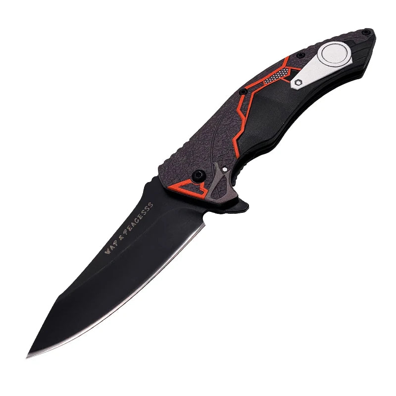 Columbia 3D Printed EDC Pocket Knife 3CR13 Stainless Steel Blade Aluminum Outdoor Camping and Hunting Tactical Use