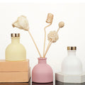 Empty 50ml 100ml 150ml 200ml Frosted Pink White Yellow Black Glass Aromatherapy Reed Diffuser Glass Bottle