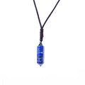 HZ Natural Stone Pendants Hexagonal Lapis         Lazuli Point Healing Reiki Chakra Pendulum for Souvenir Gifts