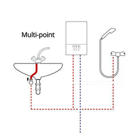 Newest Saving Energy Electric Home Instantaneous Power Water Heater for Multi Point