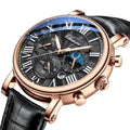 CHENXI 973 New Men Watch Sport Chronograph Quartz Top New Luxury Waterproof Wrist Watch Classic Business Mens Leather Luminous
