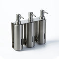 Superior Quality 240ML 304 Stainless Steel Hotel  Visible Wall Triple Soap Dispenser with Bracket  for Sale