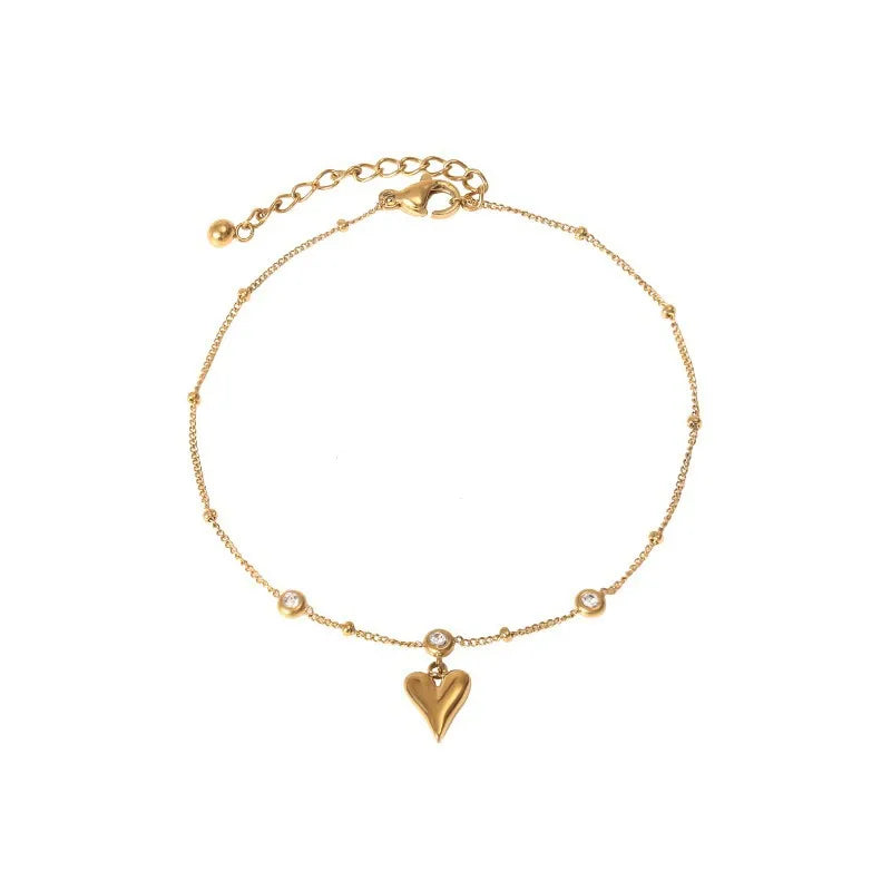 Non Fading New Minimalist Light Luxure Stainless Steel Ankle Chains for Girls Summer Fashion Anklets for Women