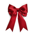 Red Green Christmas Satin Ribbon Bow Decorative Bow