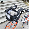 Durable Pet Bicycle Basket Carrier Bicycle Dog Leash Car Foldable Transport Bag Carrying Travel Seat for Puppy Cat Animal