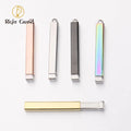 Valentine Day Gifts New Hidden Retractable 3D Bar Custom Gold Plated Stainless Steel Pendants Charms
