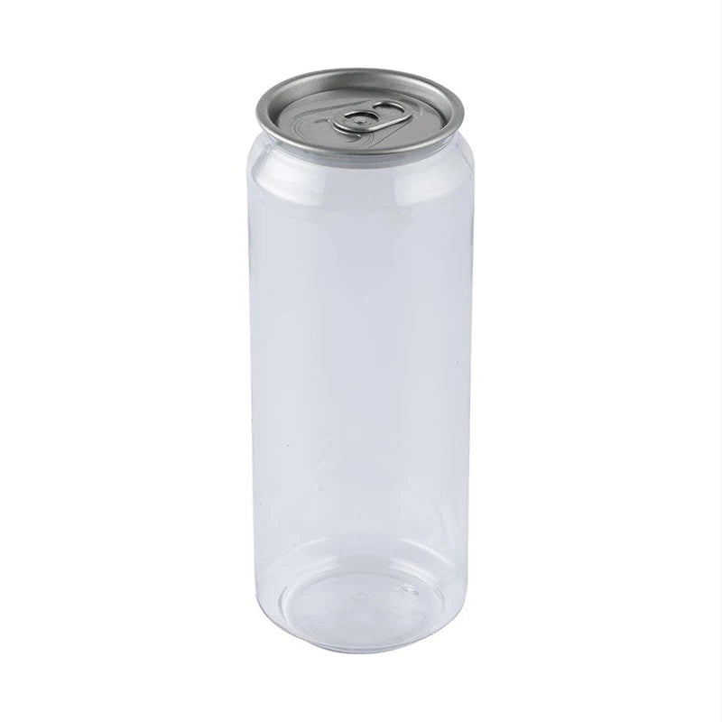 350/500/650ML Food Grade Plastic PET Beveragel Pop Top Can Bottle with Easy Open Aluminum Pop Lid