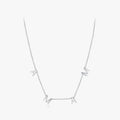 Shining Rose Gold Color Neck Chain for Women Fine Jewelry 925 Sterling Silver Classic Simple Letter MAMA Charm Necklace