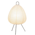 Nicro Novelty Nordic Egg Shaped Pattern LED Desk Lamp Indoor Bedroom Home Table Decoration Disposable Rice White Paper Lantern