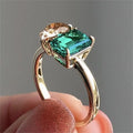 Moissanite Wedding Ring 10k 14k Gold Emerald Cut Pear Cut VVS Moissanite Diamond Engagement Wedding Rings for Women Men