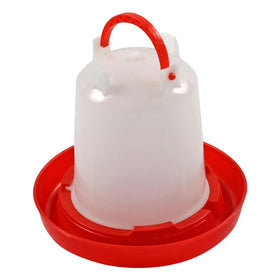 Plastic Handle Type Automatic Poultry Drinker with Round Base for Farm Use