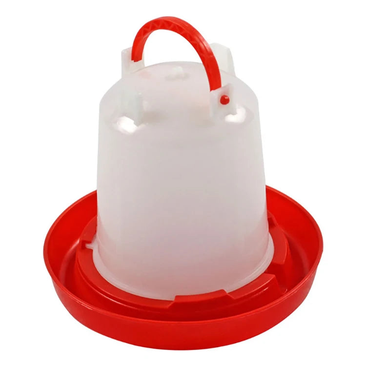 Plastic Handle Type Automatic Poultry Drinker with Round Base for Farm Use