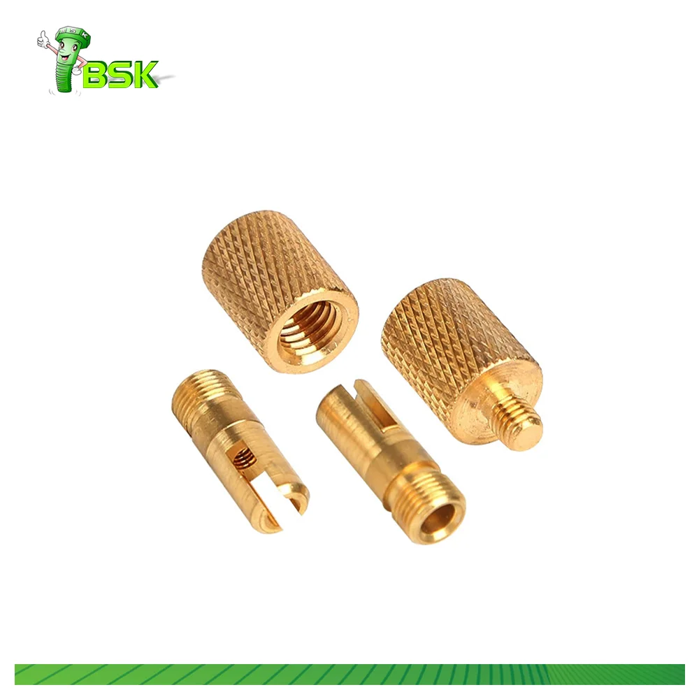 China Factory Direct Brass Copper Insert Brass Knurled Insert Nut Embedded Nut Knurled Nut