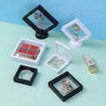 Colorful PE Film Storage Display Box for Jewelry Cosmetics & Manicure Scissors Black & White Gift Boxes with Plastic Keychain