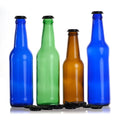 Wholesale Cheap Price Empty Amber Brown Clear Blue Glass 500 ml 16 oz Unique Beer Bottle Glass Bottle for Beer with Crown Caps