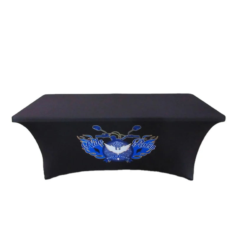 Event Polyester Unfitted Cloth Table Cover Wedding Party Trade Show Fitted Table Cover
