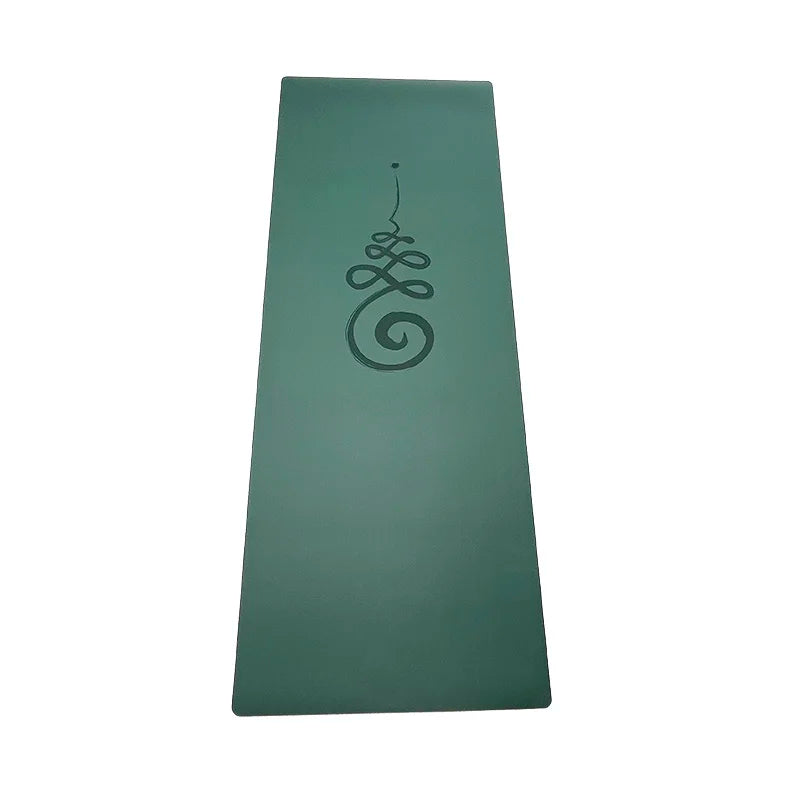 4mm Anti Slip Turquoise Matt PU Coconut Fiber Professional Manufacturer Mint Green Printed Frosted PU Yoga Mat Custom Logo