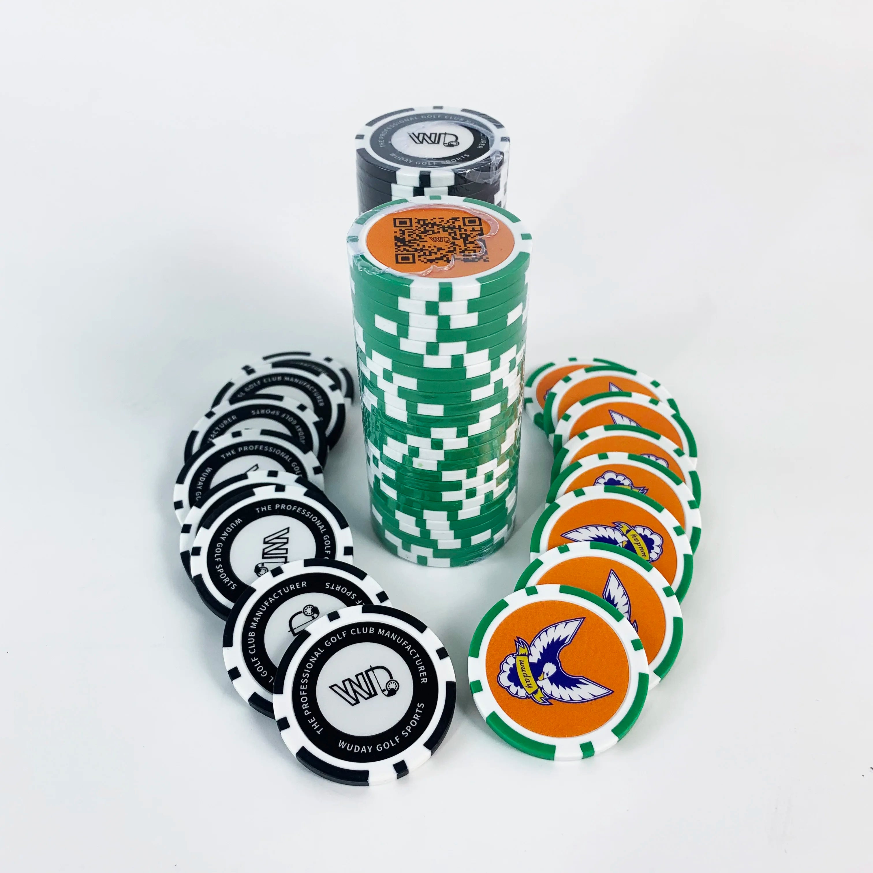 Wholesale Golf Products Custom Poker Chips Golf Ball Marker for Casino Entertainment
